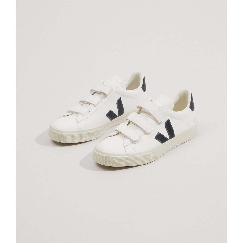 Veja RECIFE CHROMEFREE Men's Shoes White/Black | NZ 197BEX